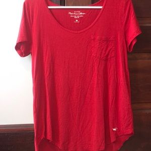 American Eagle Red v-neck t-shirt